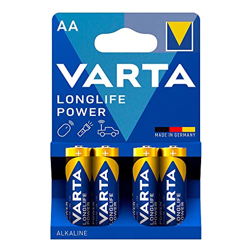 Alkali-Batterie Longlife AA - LR06, perfekt für Ihre Geräte. Präsentation: 2 Streifen mit 10 Blisterpackungen à 4 Stück. Maße: Ø14,5 x 50,5 mm. Langlebige Energie. Preis pro Blisterverpackung. von Zarivy