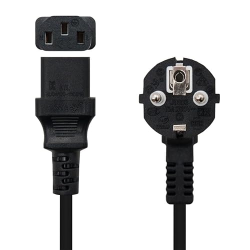 CPU-Stromkabel CEE7/M auf C13, 1,5 m, ideal für den Anschluss von elektronischen Geräten und sichere Stromversorgung. von Zarivy