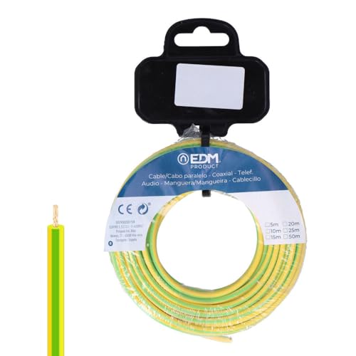 Flexible Kabelrolle, 6 mm, zweifarbig, halogenfrei, 10 m. Ideal für sichere und effiziente Installationen. Hohe Flexibilität und Haltbarkeit an allen elektrischen Verbindungen. von Zarivy