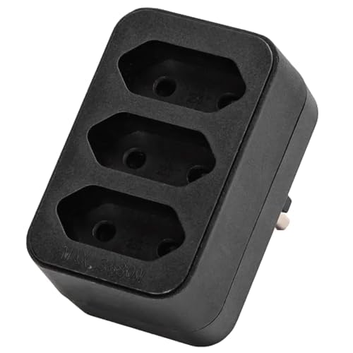 Gerader Konvertierungsstecker 1 auf 3, 10 A; ideal zum Nachrüsten elektrischer Verbindungen an verschiedenen Geräten. von Zarivy
