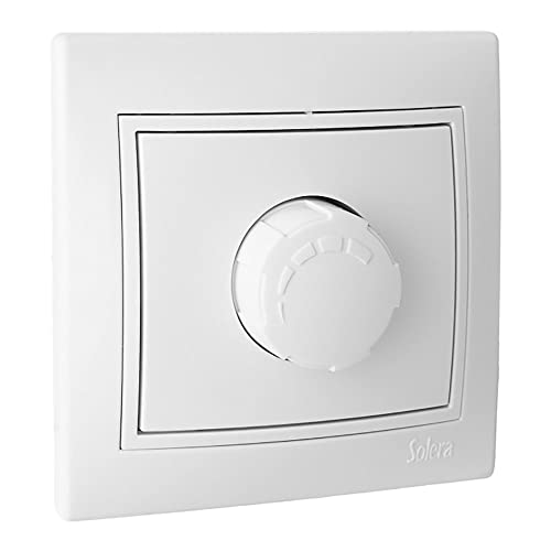 LED-Dimmer, Weiß, 10 A, 250 V, Serie Europa ERP31LEDU: Passen Sie die Intensität Ihrer LED-Leuchten mit Eleganz und Effizienz an. Perfekt für moderne Räume. Einfach und sicher zu installieren. von Zarivy
