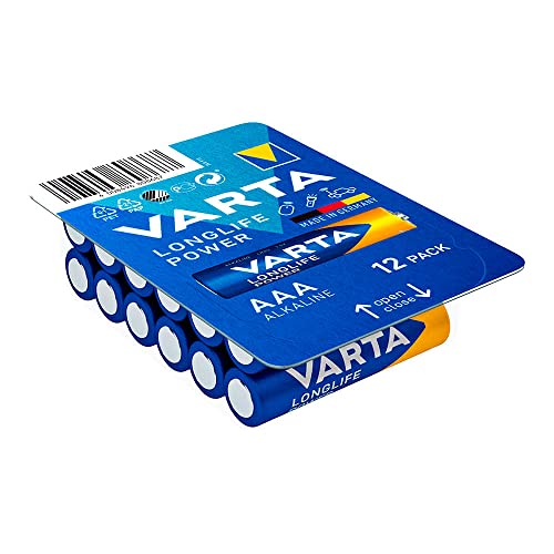 LONGLIFE Power AAA - LR03, Box mit 12 Stück. Mit der Größe Ø 10,5 x 44,5 mm bieten Diese Batterien eine außergewöhnliche Haltbarkeit für Ihre Geräte. Ideal für zuverlässige Leistung. von Zarivy