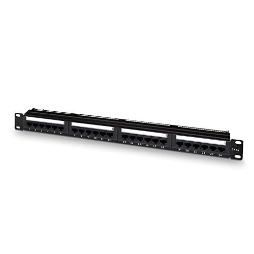Patchpanel mit 24 Ports, Cat.6, UTP, 19 Zoll, 1U, schwarz. Ideal für Datennetzwerke, organisiert die Verkabelung und optimiert Verbindungen effizient. Patchpanel mit 24 Ports, Cat.6, UTP, 19 Zoll, 1U, schwarz. Ideal für Datennetzwerke, organisiert die Verkabelung und optimiert Verbindungen effizient. von Zarivy