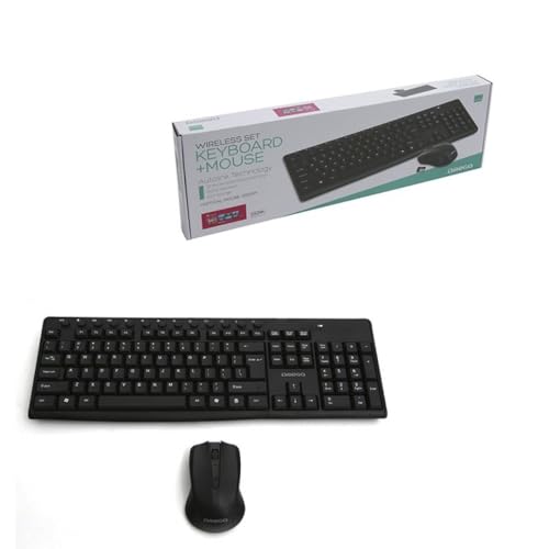 Schwarze kabellose Tastatur und Maus mit USB-Anschluss, ergonomisches Design, ideal für Arbeit und Unterhaltung am PC. Schwarze kabellose Tastatur und Maus mit USB-Anschluss, ergonomisches Design, ideal für Arbeit und Unterhaltung am PC. von Zarivy
