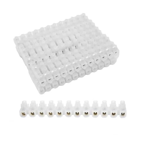 Semi-transparente 30 A 16 mm² Anschlussleiste mit 12 Chips, flexibel und leicht zu schneiden, ideal für individuelle Elektroprojekte und sichere Verbindungen. von Zarivy