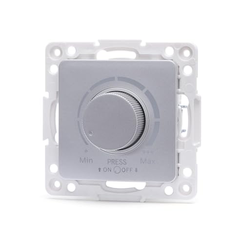 Teil für deutsch/französischen LED-Dimmer in elegantem glänzendem Silber-Finish, perfekt, um Ihre Räume zu personalisieren und die ideale Atmosphäre mit Stil zu schaffen. Teil für deutsch/französischen LED-Dimmer in elegantem glänzendem Silber-Finish, perfekt, um Ihre Räume zu personalisieren und die ideale Atmosphäre mit Stil zu schaffen. von Zarivy