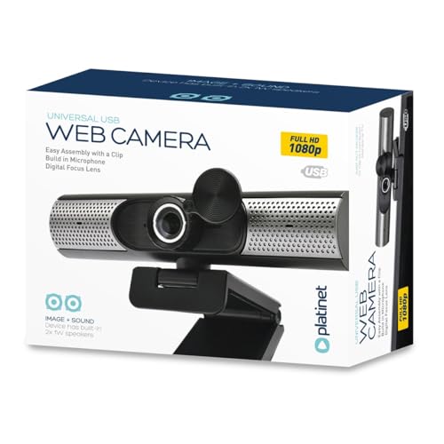 Zarivy 1080P Full HD Webcam mit Autofokus und Lautsprecher, ideal für Videokonferenzen und Live-Streaming. von Zarivy