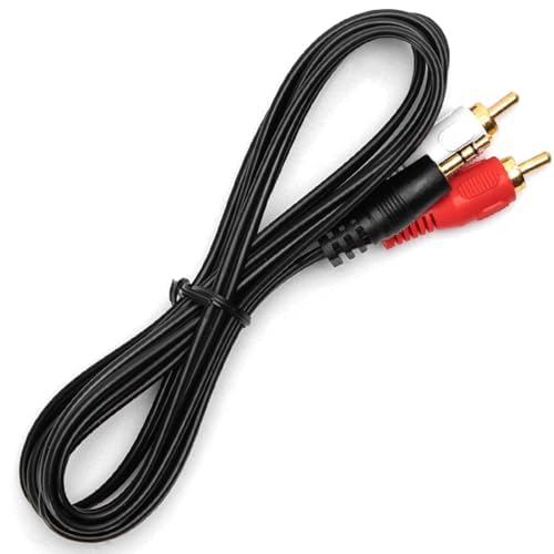 Zarivy 2 x Cinch-Audiokabel, 1,8 m, schwarz, zum Anschluss von Audio-Geräten und Stereosignalübertragung. Zarivy 2 x Cinch-Audiokabel, 1,8 m, schwarz, zum Anschluss von Audio-Geräten und Stereosignalübertragung. von Zarivy
