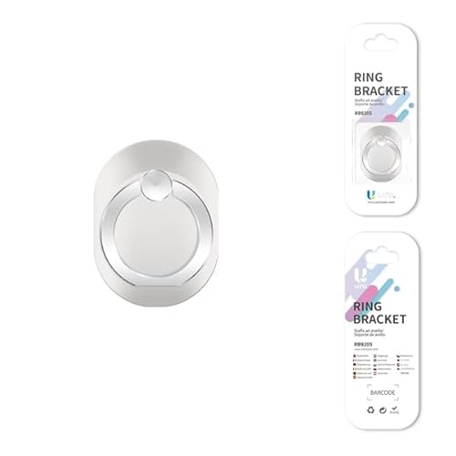 Zarivy Ovaler Smartphone-Ring – Silber, ermöglicht es Ihnen, das Gerät sicher zu halten und die Bedienung mit Einer Hand zu erleichtern. von Zarivy