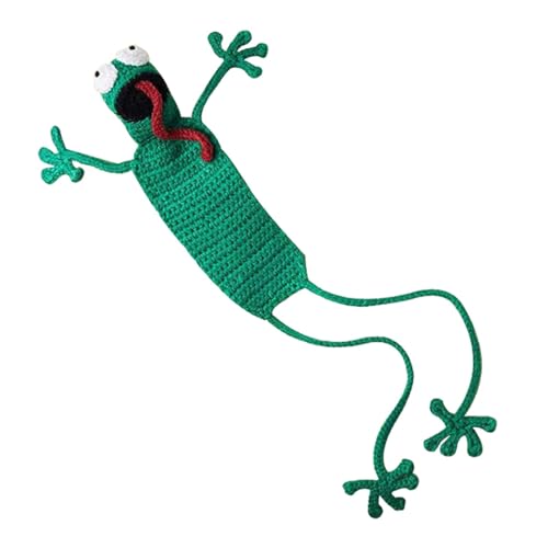 Zasdvn Einzigartige Lesezeichen, Häkellesezeichen - Lustiger gestrickter Seitenmarker | Niedliche Lesezeichen, cooles Häkel-Lesezeichen für Lehrer, Schüler, Kinderbuchliebhaber von Zasdvn