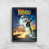 Back To The Future Part 1 Giclee Art Print - A3 - Black Frame von Zavvi Gallery