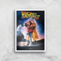 Back To The Future Part 2 Giclee Art Print - A3 - White Frame von Zavvi Gallery