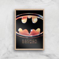 Batman 89 Giclee Art Print - A4 - Wooden Frame von Zavvi Gallery