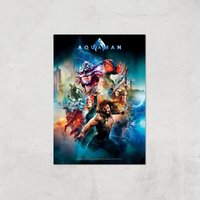 DC Aquaman Giclée Kunstdruck - A2 - Print Only von Zavvi Gallery