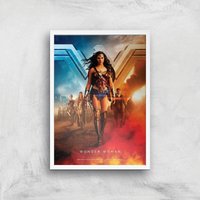 DC Wonder Woman Giclée Kunstdruck - A3 - White Frame von Zavvi Gallery