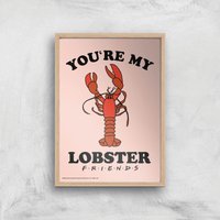 Friends Lobster Giclee Art Print - A2 - Wooden Frame von Zavvi Gallery