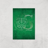 Harry Potter Slytherin Giclee Art Print - A3 - Print Only von Zavvi Gallery