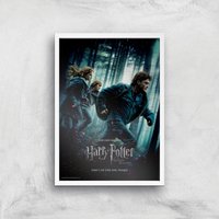 Harry Potter and the Deathly Hallows Part 1 Giclee Art Print - A2 - White Frame von Zavvi Gallery