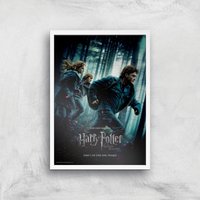 Harry Potter and the Deathly Hallows Part 1 Giclee Art Print - A3 - White Frame von Zavvi Gallery