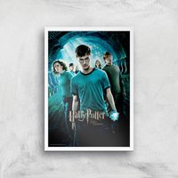 Harry Potter and the Order Of The Phoenix Giclee Art Print - A2 - White Frame von Zavvi Gallery