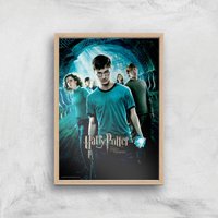 Harry Potter and the Order Of The Phoenix Giclee Art Print - A3 - Wooden Frame von Zavvi Gallery