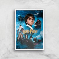 Harry Potter and the Philosopher's Stone Giclee Art Print - A3 - White Frame von Zavvi Gallery