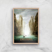 Lord Of The Rings: The Fellowship Of The Ring Giclee Art Print - A3 - Wooden Frame von Zavvi Gallery