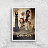 Lord Of The Rings: The Two Towers Giclee Art Print - A3 - White Frame von Zavvi Gallery