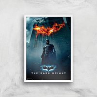 The Dark Knight Giclee Art Print - A3 - White Frame von Zavvi Gallery