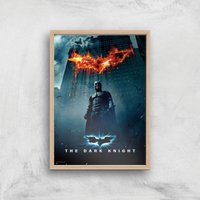 The Dark Knight Giclee Art Print - A3 - Wooden Frame von Zavvi Gallery