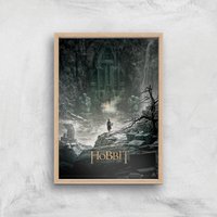 The Hobbit: The Desolation Of Smaug Giclee Art Print - A3 - Wooden Frame von Zavvi Gallery