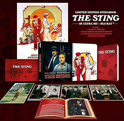 Der Clou 4K Box, The Sting 4K Box, Zavvi exklusive, 4K UHD Blu-ray + Blu-ray, OOP, Deutscher Ton nur auf Blu-ray, Uncut, Regionfree Der Clou 4K Box, The Sting 4K Box, Zavvi exklusive, 4K UHD Blu-ray + Blu-ray, OOP, Deutscher Ton nur auf Blu-ray, Uncut, Regionfree von Zavvi