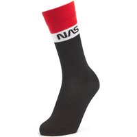 Men's NASA Block Panel Sports Socks - Black - UK 4-7.5 von Zavvi