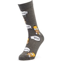 Men's Simpsons Homer Repeat Socks - Charcoal - UK 4-7.5 von Zavvi