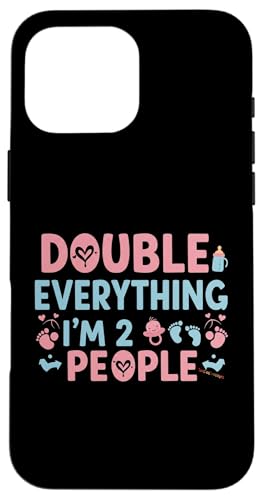 Alles verdoppeln, ich bin 2 Leute Hülle für iPhone 16 Pro Max von Zawles Designs