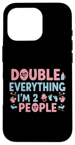 Alles verdoppeln, ich bin 2 Leute Hülle für iPhone 16 Pro von Zawles Designs