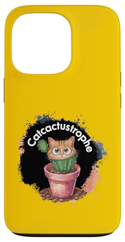 CatCactustrophe: Gefangen in einer stacheligen Zwangslage Hülle für iPhone 13 Pro CatCactustrophe: Gefangen in einer stacheligen Zwangslage Hülle für iPhone 13 Pro von Zawles Designs