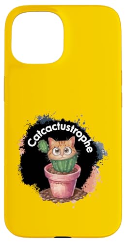 CatCactustrophe: Gefangen in einer stacheligen Zwangslage Hülle für iPhone 15 CatCactustrophe: Gefangen in einer stacheligen Zwangslage Hülle für iPhone 15 von Zawles Designs