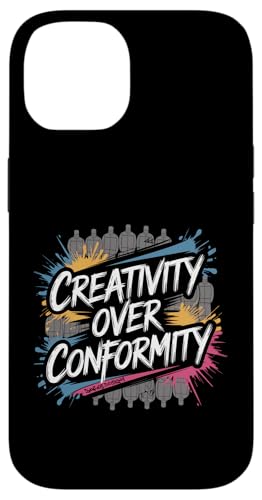 Kreativität über Konformität Hülle für iPhone 14 Kreativität über Konformität Hülle für iPhone 14 von Zawles Designs