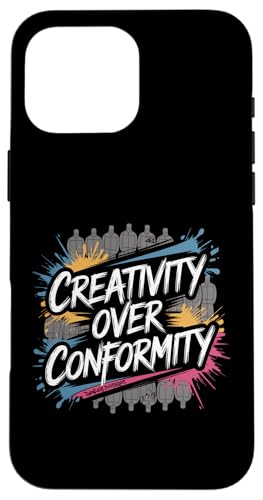 Kreativität über Konformität Hülle für iPhone 16 Pro Max Kreativität über Konformität Hülle für iPhone 16 Pro Max von Zawles Designs