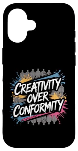 Kreativität über Konformität Hülle für iPhone 16 von Zawles Designs