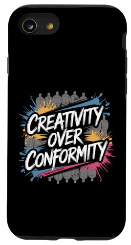 Kreativität über Konformität Hülle für iPhone SE (2020) / 7 / 8 von Zawles Designs
