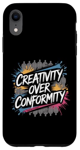 Kreativität über Konformität Hülle für iPhone XR Kreativität über Konformität Hülle für iPhone XR von Zawles Designs