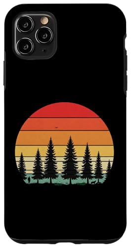 Retro Wald Sonnenuntergang: Mann und Hund Silhouette Abenteuer Hülle für iPhone 11 Pro Max Retro Wald Sonnenuntergang: Mann und Hund Silhouette Abenteuer Hülle für iPhone 11 Pro Max von Zawles Designs