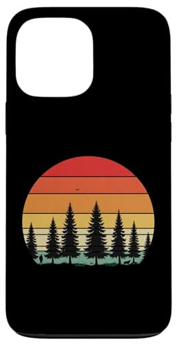 Retro Wald Sonnenuntergang: Mann und Hund Silhouette Abenteuer Hülle für iPhone 13 Pro Max Retro Wald Sonnenuntergang: Mann und Hund Silhouette Abenteuer Hülle für iPhone 13 Pro Max von Zawles Designs