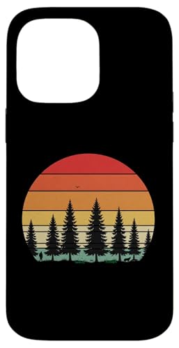 Retro Wald Sonnenuntergang: Mann und Hund Silhouette Abenteuer Hülle für iPhone 14 Pro Max Retro Wald Sonnenuntergang: Mann und Hund Silhouette Abenteuer Hülle für iPhone 14 Pro Max von Zawles Designs