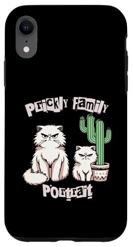Stacheliges Familienporträt Hülle für iPhone XR von Zawles Designs