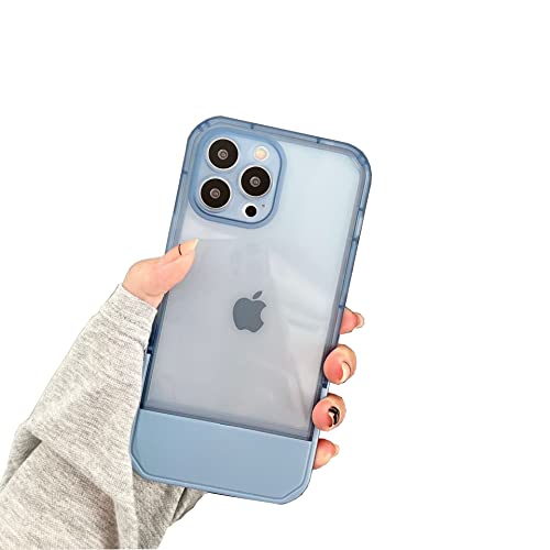 Zaxgf Kompatibel mit iPhone 12,Sturzschutz Dünne Flexible Stoßfestigkeit Kratzfeste Handyhülle Transparente Silikon TPU Case Cover für iPhone 12,06 Blau von Zaxgf