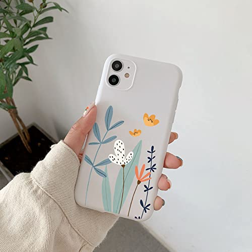 Zaxgf Kompatibel mit iPhone 14 Pro Hülle 6,1 Zoll 2022,Blume Klar TPU Dünne Stoßfest Kratzfestes Weiche Handyhülle Stoßfest Schutzhülle Bumper Phone Case für iPhone 14 Pro,Blume von Zaxgf