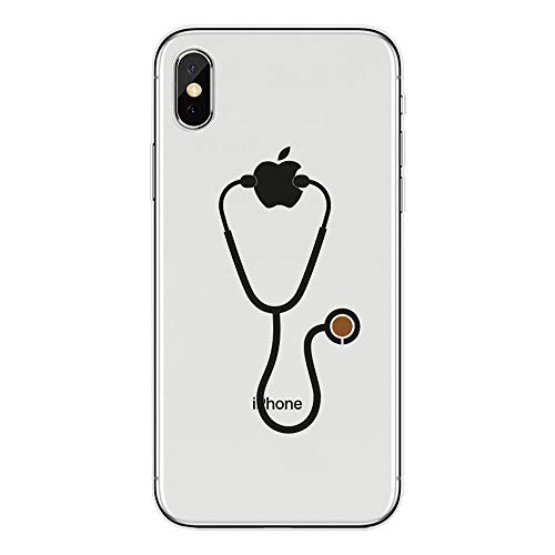 Zaxgf Schutzhülle für iPhone 12, Silikon, mit niedlichem Motiv, flexibel, TPU, ultradünn, stoßfest, für Apple iPhone 12/12 Pro, Stethoskop Zaxgf Schutzhülle für iPhone 12, Silikon, mit niedlichem Motiv, flexibel, TPU, ultradünn, stoßfest, für Apple iPhone 12/12 Pro, Stethoskop von Zaxgf